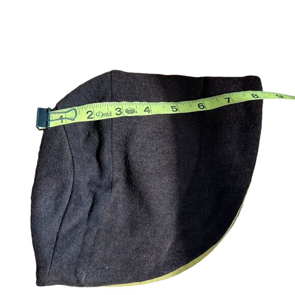 Vintage Brown Yellow Bonnet Style Hat - Picture 7 of 7
